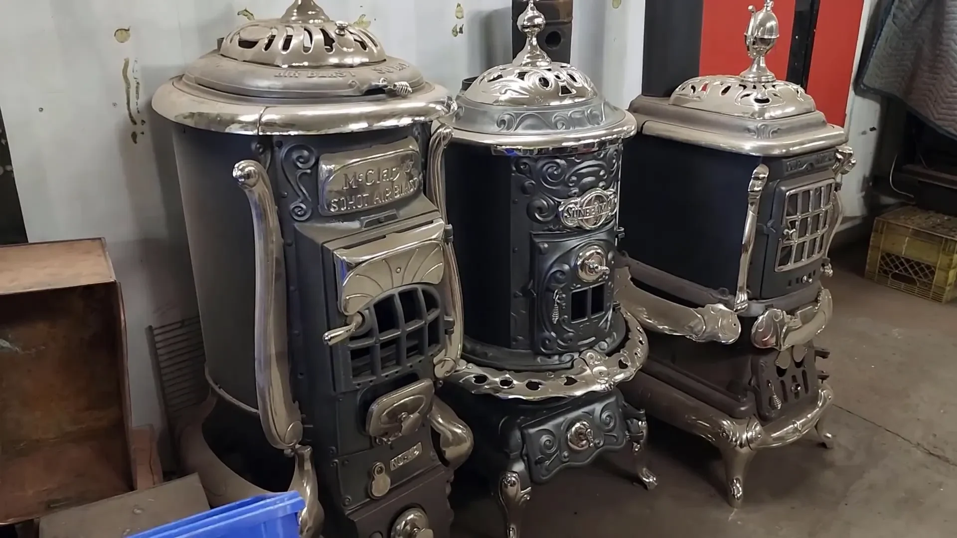 Beautiful antique wood stoves