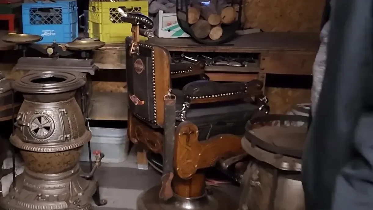 Vintage barber chair
