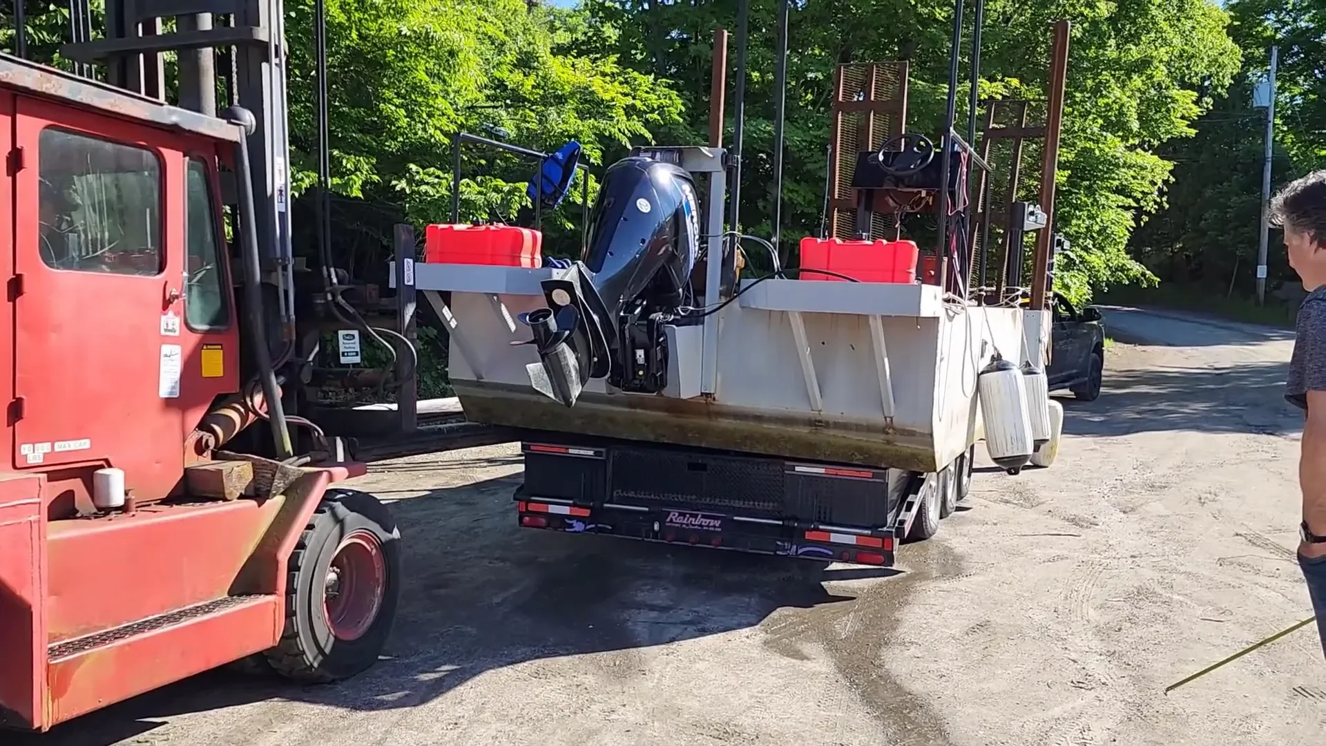 Using heavy machinery to assist