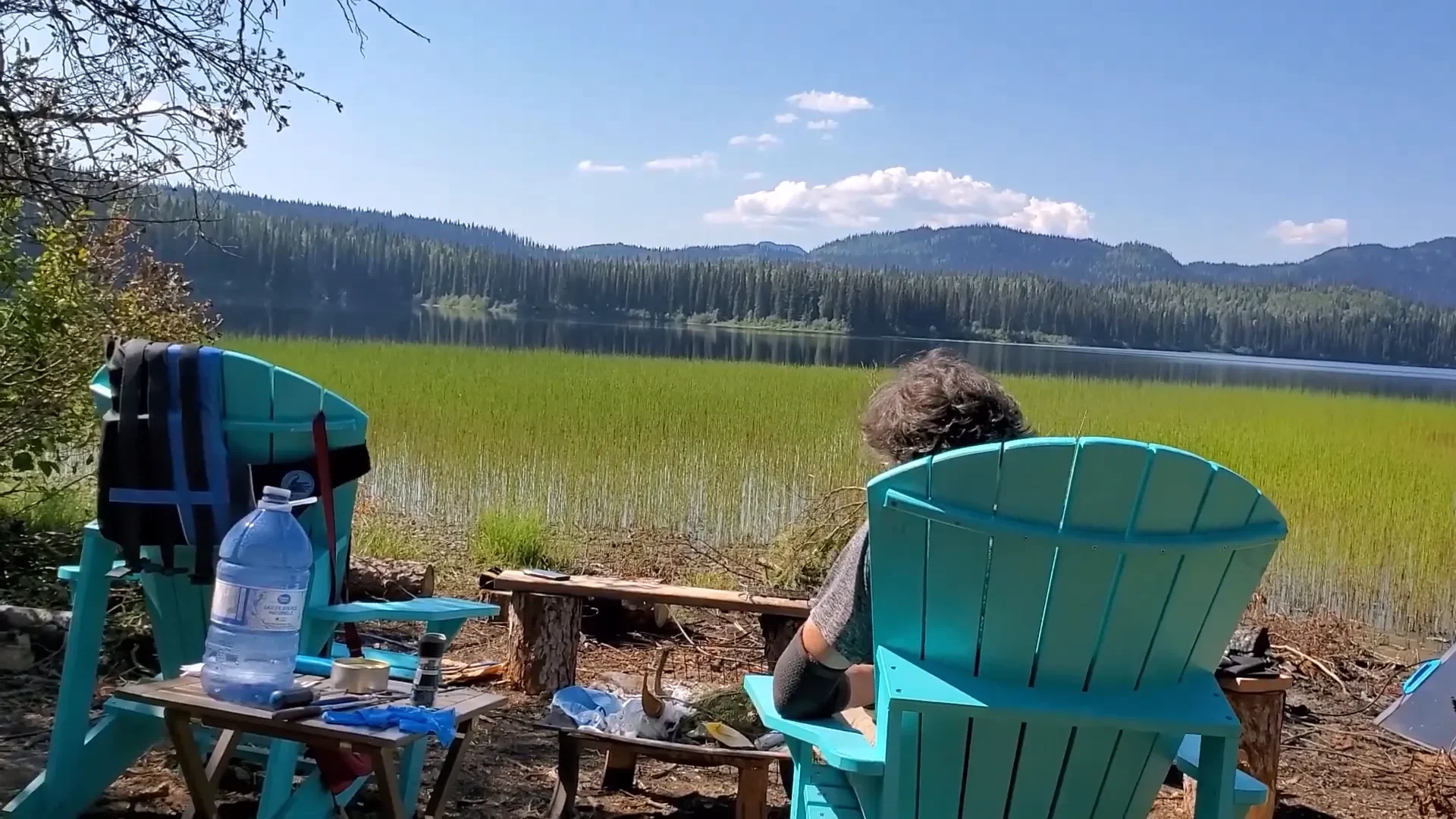 Husband builds wife goes fishing - melodi and ryan taste testing the fish