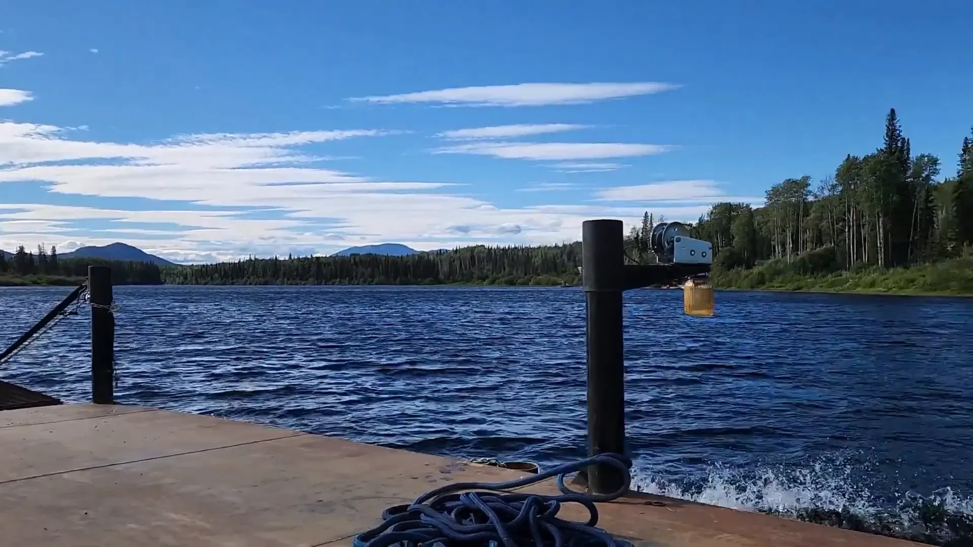 Shallow Water Stops our Barge during Passage | S1 Ep27 6 Shallow water stops barge passage - back for the cat to try again...