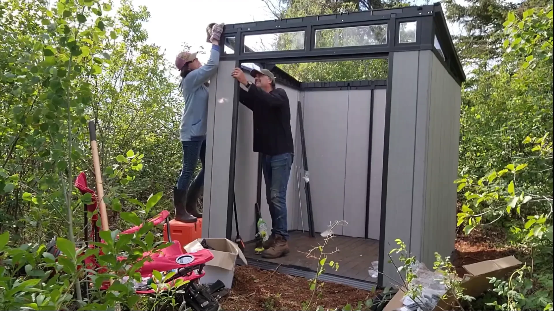 Unbelievable were sleeping in the outhouse s1 ep16 1 - my wild holm - off grid wilderness living on a private island