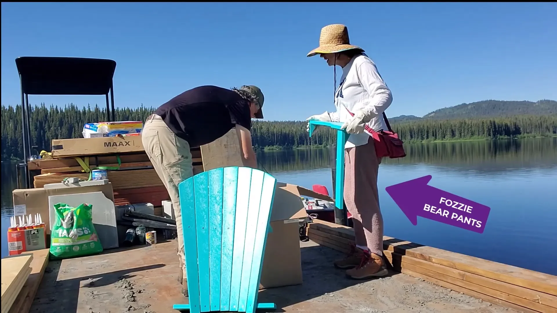 Dream Come True! We Build a Tiny Cabin Off Grid | S1 E19 6 Build a tiny cabin off grid - assembling adirondack chairs