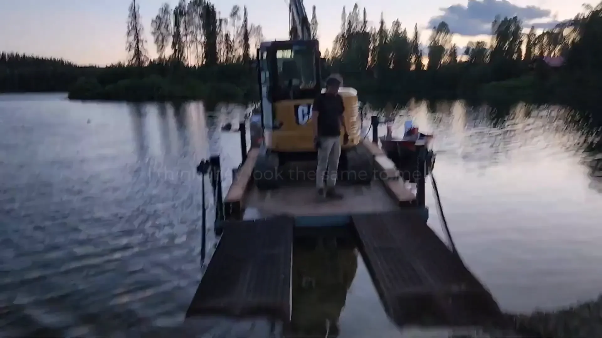 Excavator deep water crossing - did we wreck our ramps?