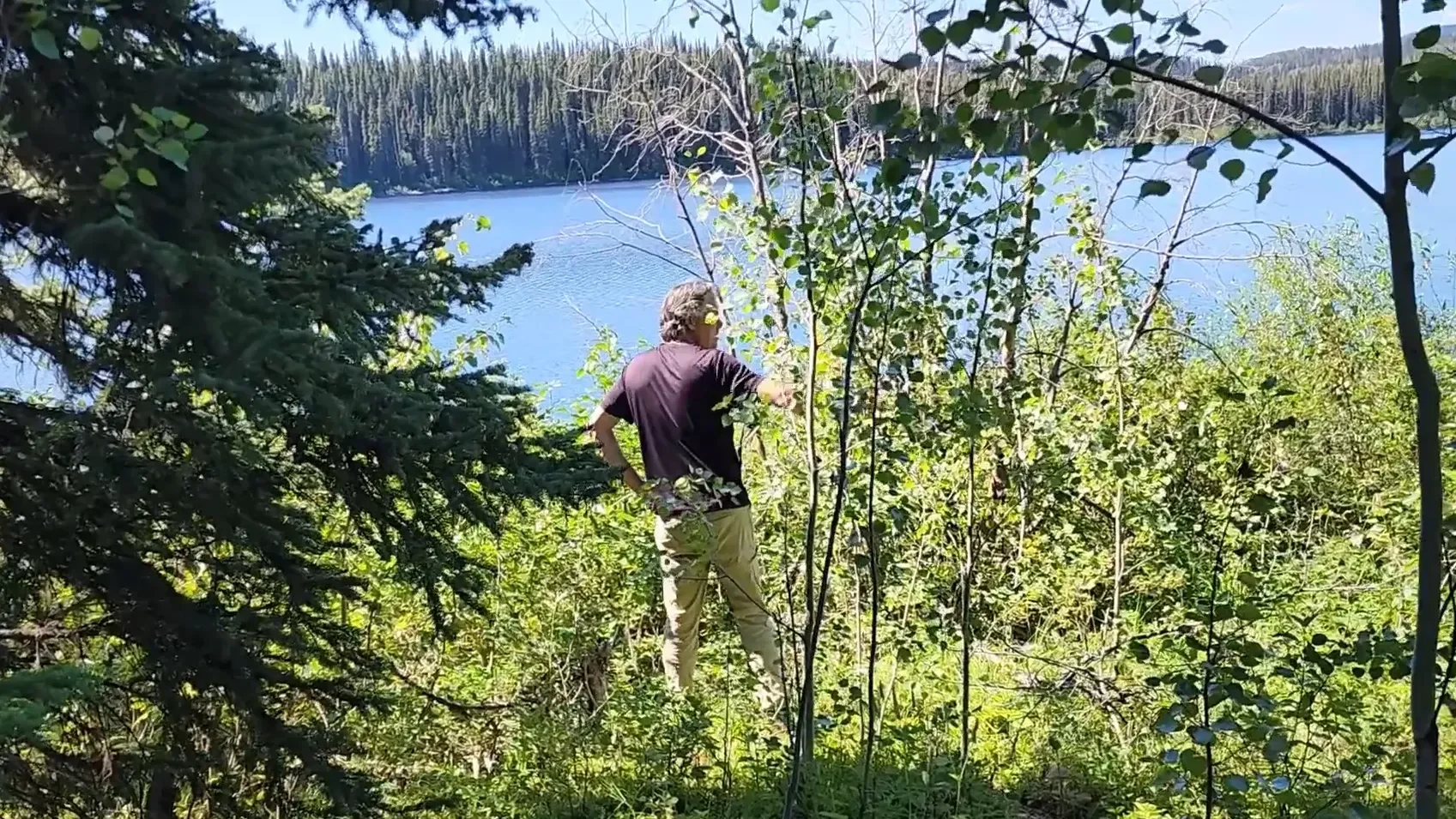 Excavator deep water crossing wild ride s1 ep18 6 - my wild holm - off grid wilderness living on a private island