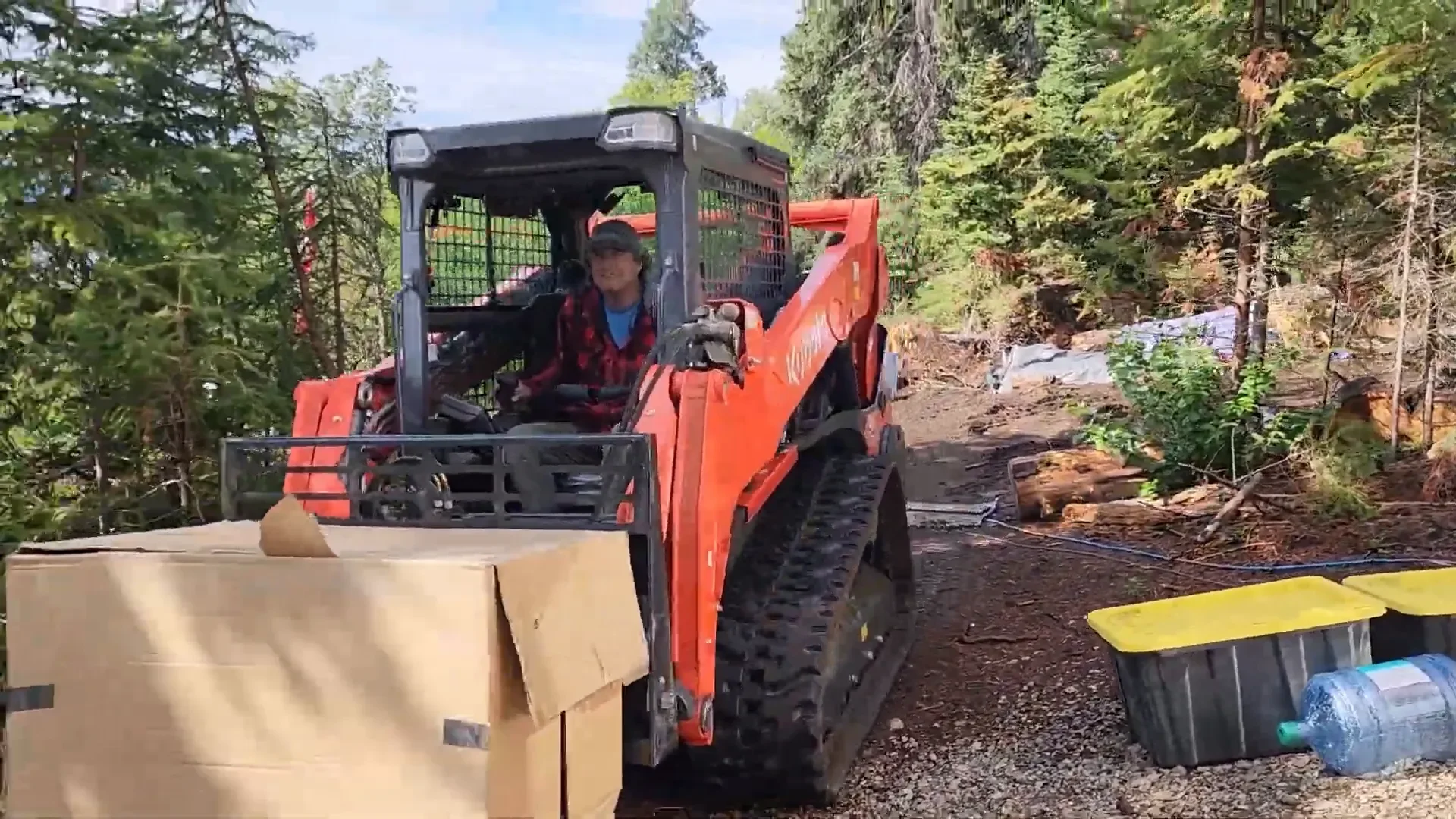 Tiny Cabin Solar Power is Setup and Running | S2 Ep23 3 Moving battery rack