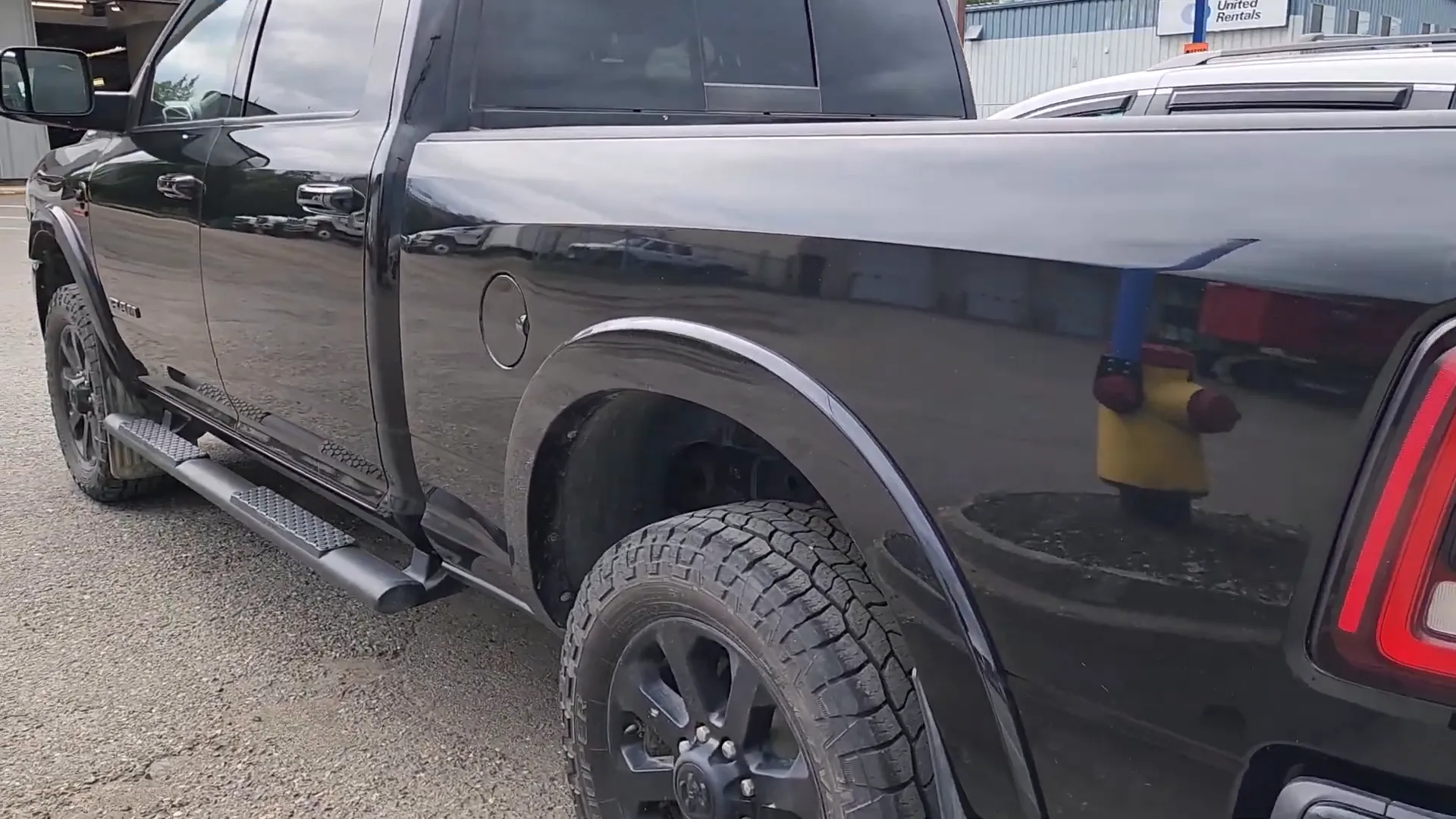 Cabin life off grid - picking up the truck from the paint shop