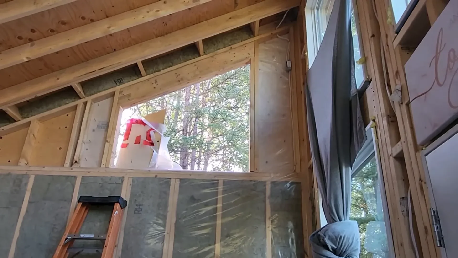 Cutting out room for the window