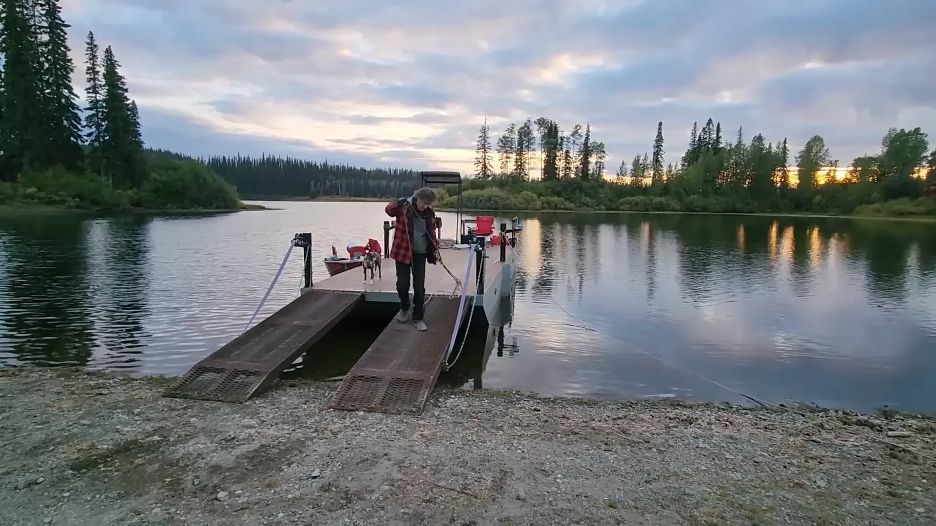 No Trailer Brakes! A DIY Roadside Repair - S2 Ep36 7 Navigating the shallow waters