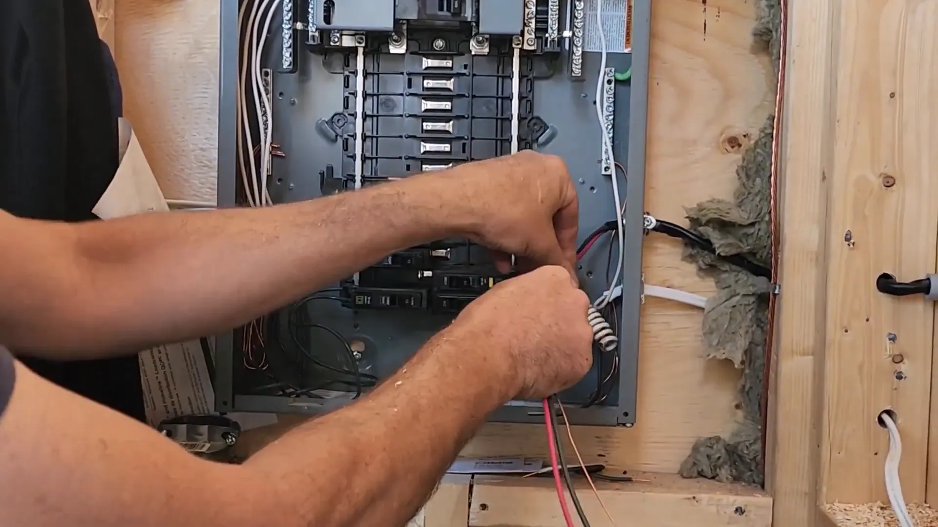 Making final electrical connections