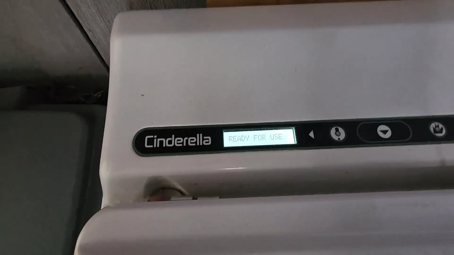 Solar powered toilet is working