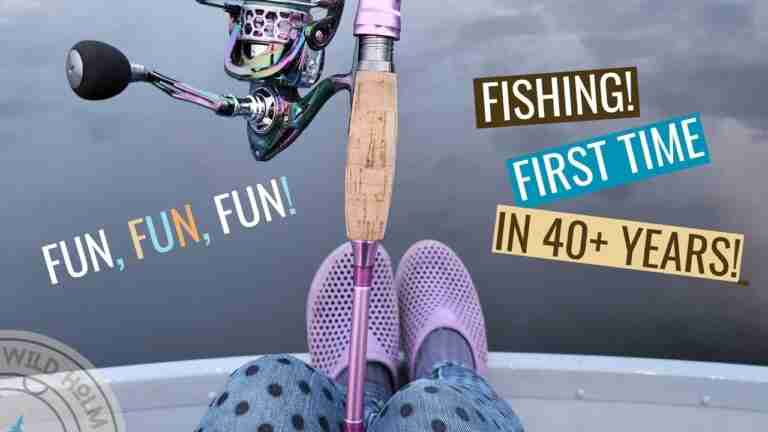 Fishing in style with a pretty pearl fishing rod