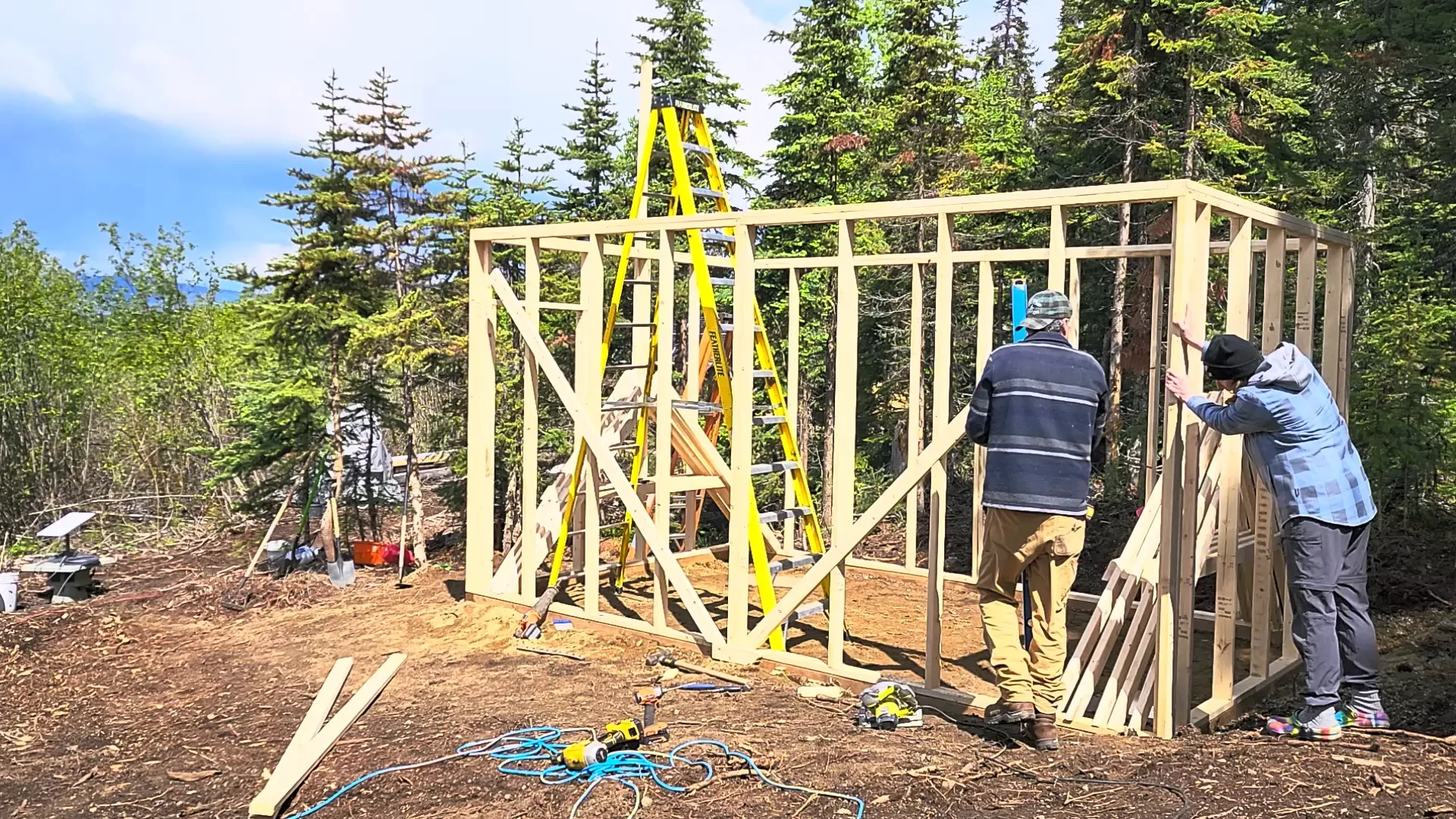 Grow our own food - adding lateral bracing to prevent racking