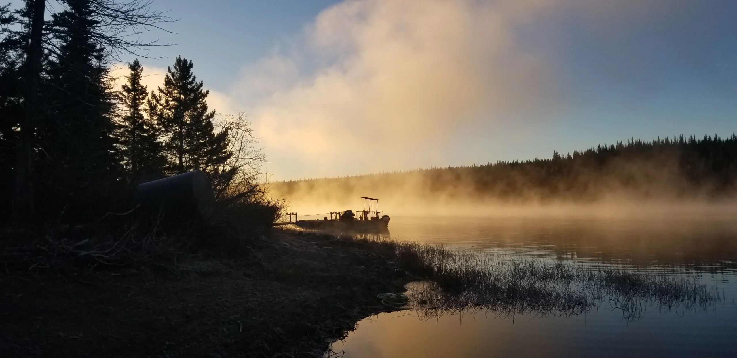 Morning mist on the water