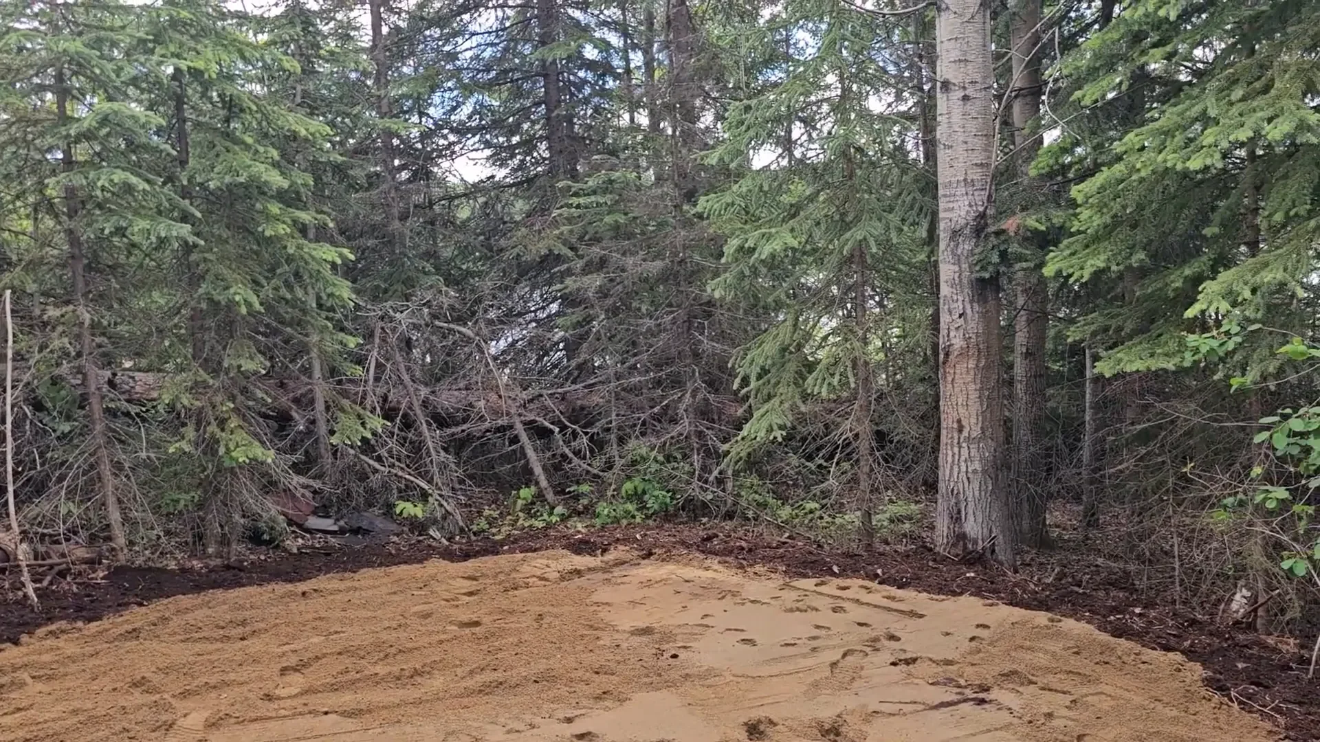 Cabin site prep 7602 3 - my wild holm - off grid wilderness living on a private island