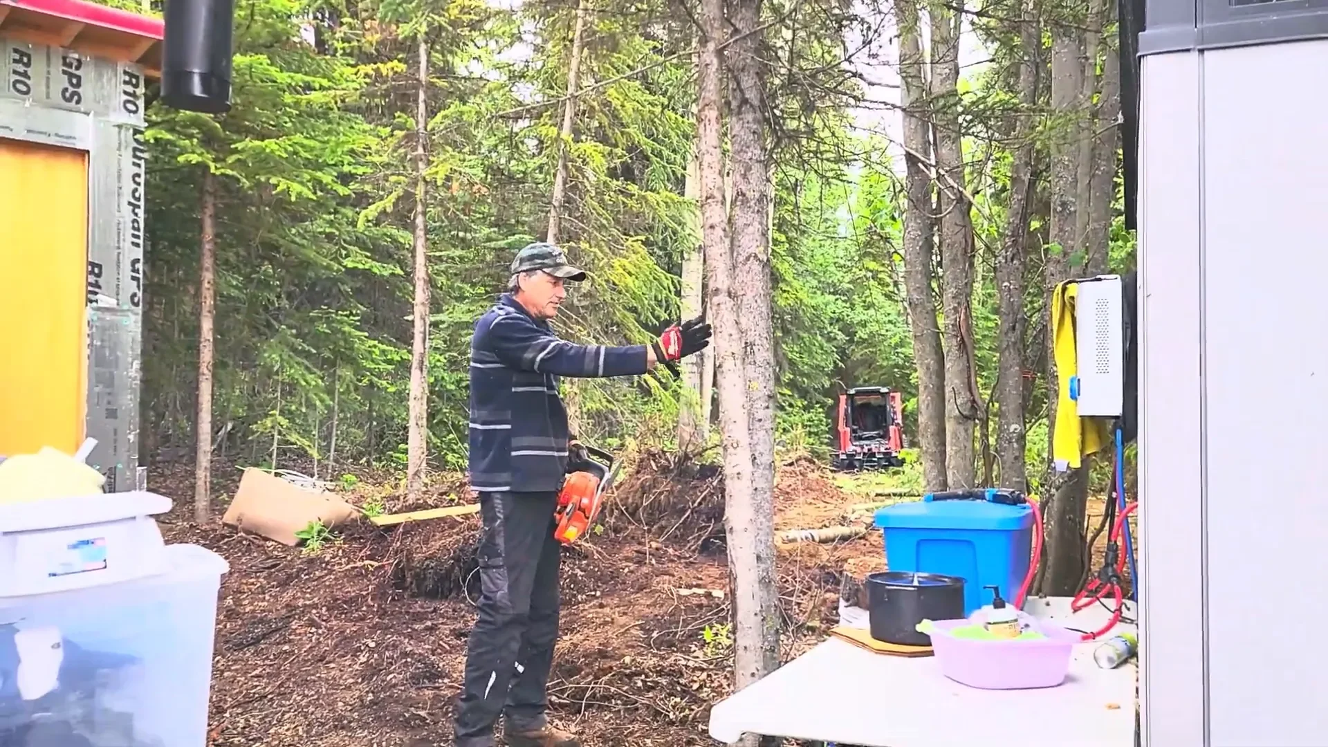 Cabin build site prep - the mechanical advantage