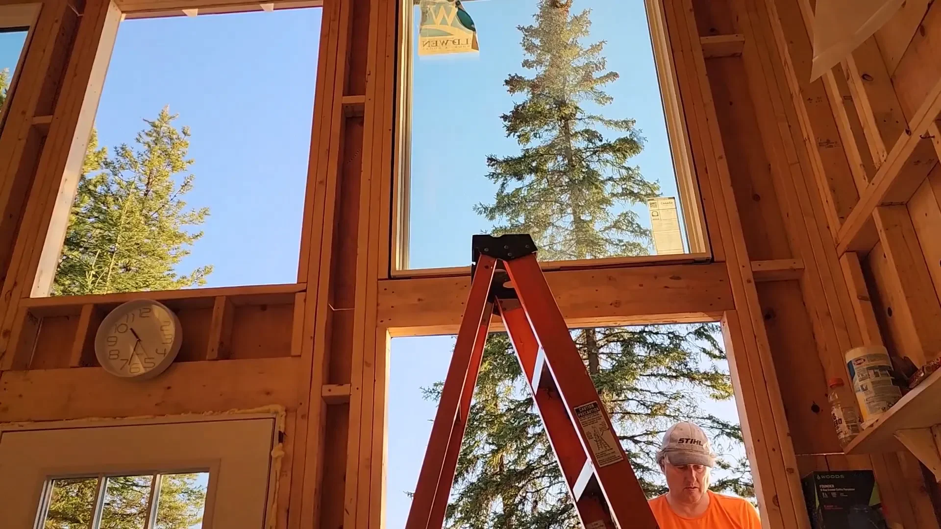 Tiny cabin windows installed - wow... Just wow!