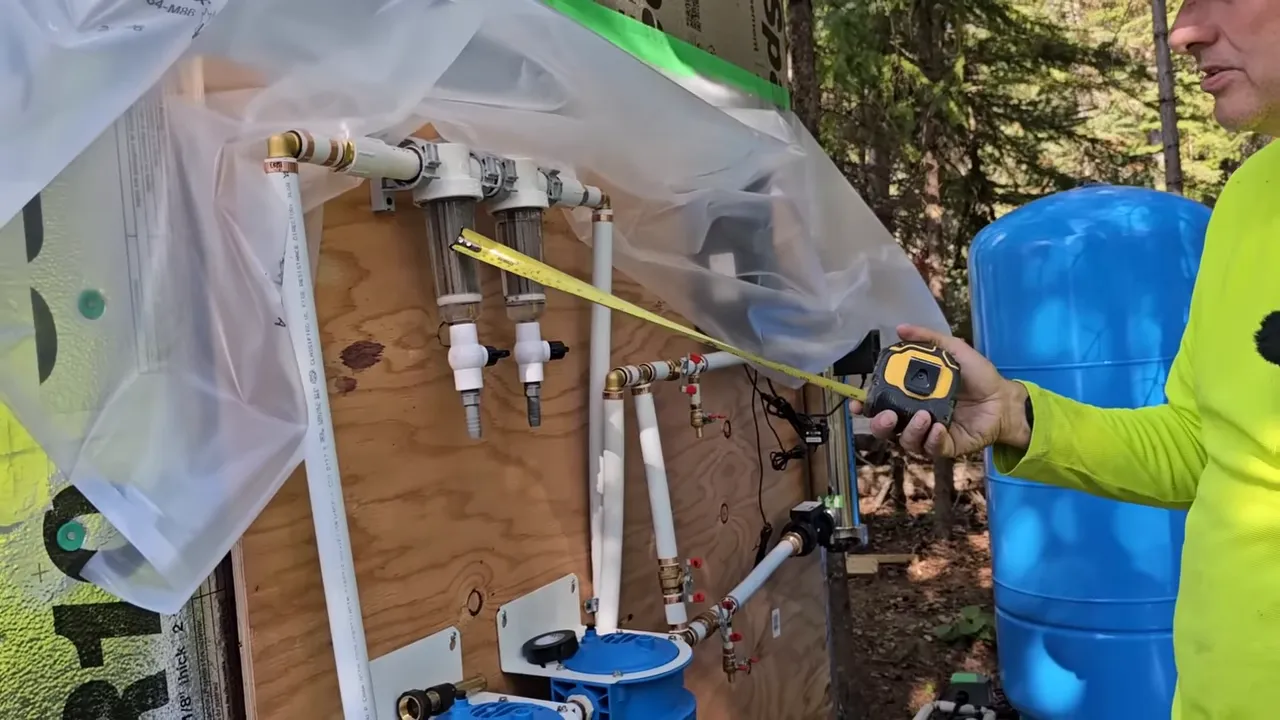 Thrive on a remote island - filtration stack and uv system at the cabin