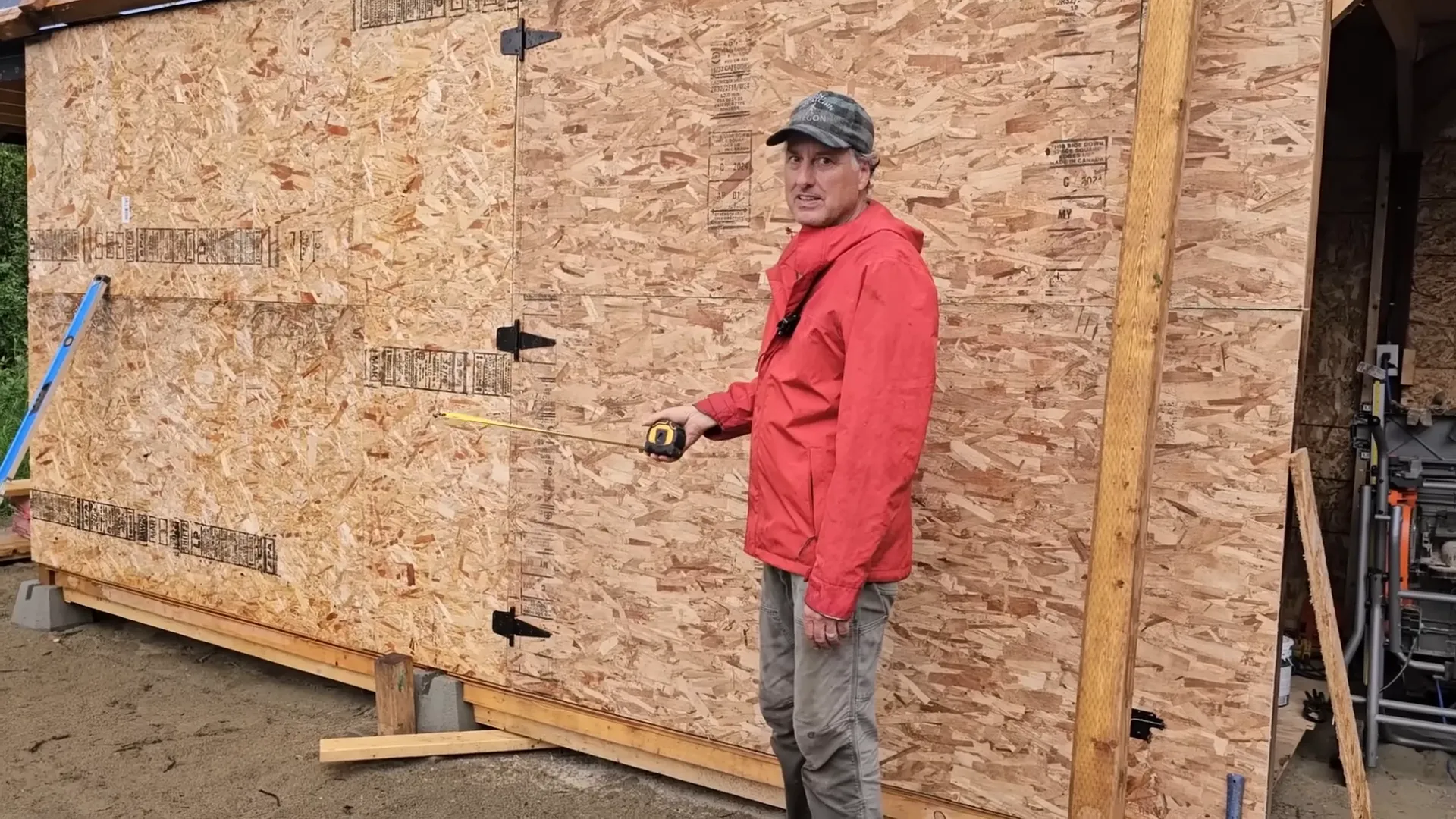 Stacked panels and organizational improvements in front of the array shed