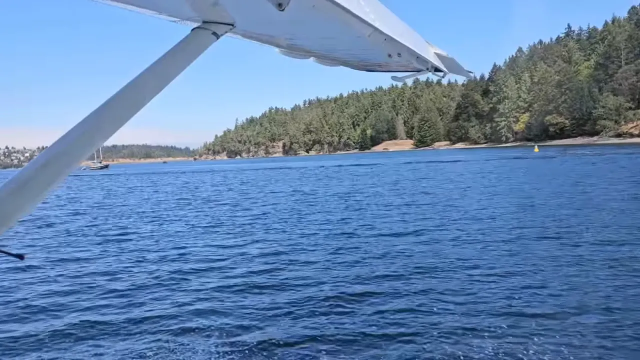 Off grid life: how we built our safe water system on our remote island - boarding small plane