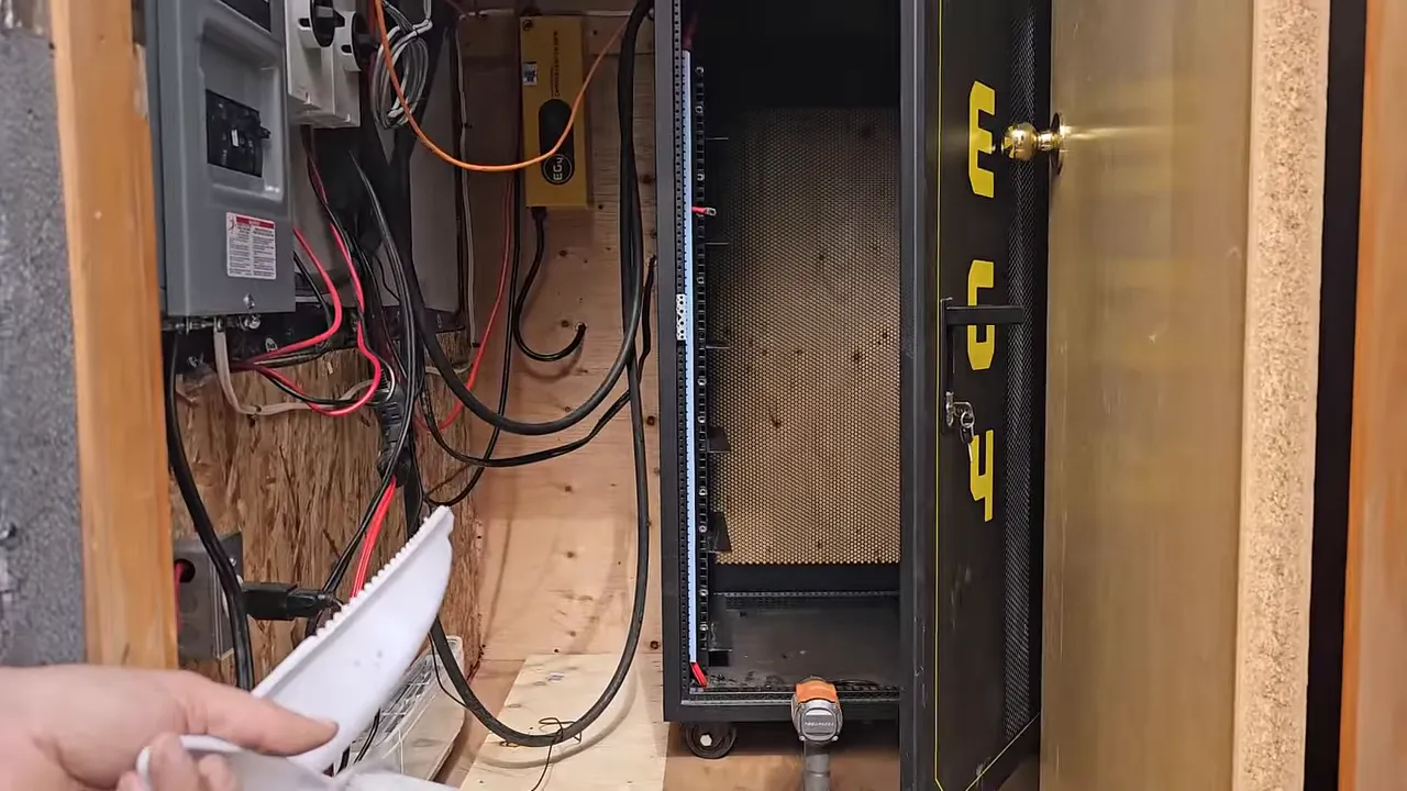 Off grid life on a remote island in canada – solar power, swamped boat & beating the storm - battery rack and solar control