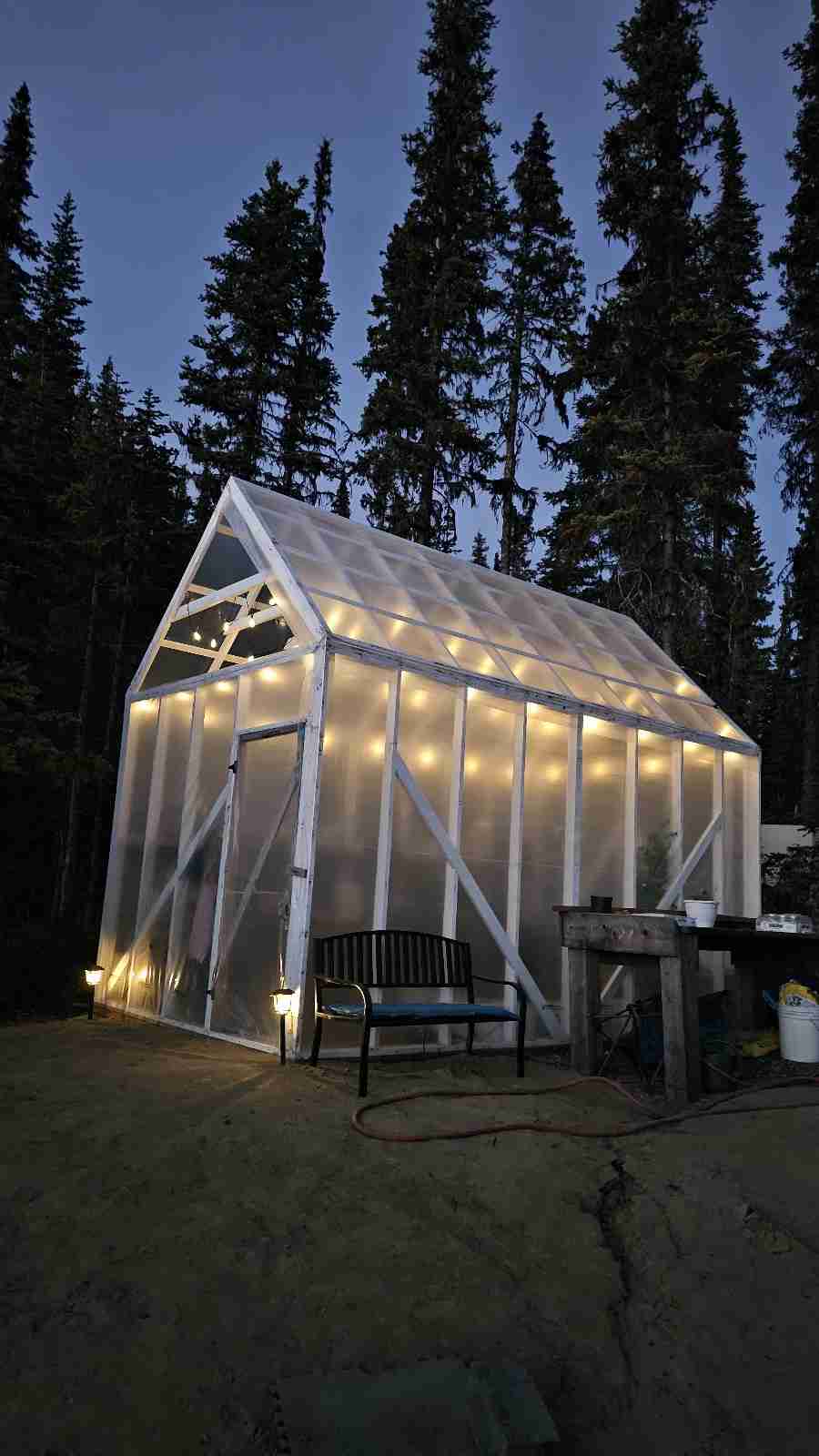 Off grid greenhouse build - my wild holm - off grid wilderness living on a private island