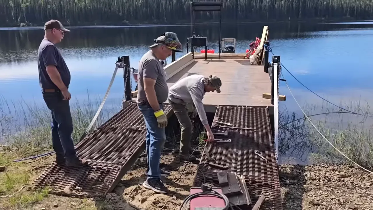 Dock ramp repair - my wild holm - off grid wilderness living on a private island