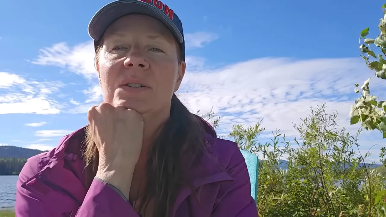 8 broken bones – helicopter rescue on our off-grid island – my wild holm s3 ep31 - melodi sitting in the blue chair giving an update